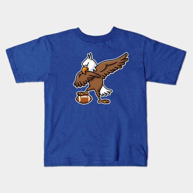 Dabbing dab American Eagle American football Kids T-Shirt by LaundryFactory